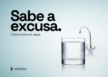 La empresas de gestión del ciclo integral del agua Hidrogea ha lanzado una campaña de concienciación que busca hacer reflexionar a la población sobre el consumo del agua del grifo con el lema “Sabe a Excusa”.