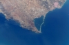Vista por satélite del Mar Menor