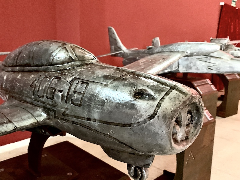 Detalle de uno de los aviones que se instalarán en el Museo al aire libre de La Ribera