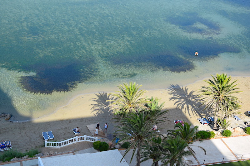 Playa del hotel Doblemar, en La Manga