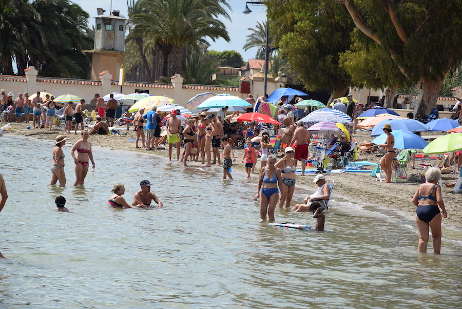 Una playa de La Ribera en agosto de 2023