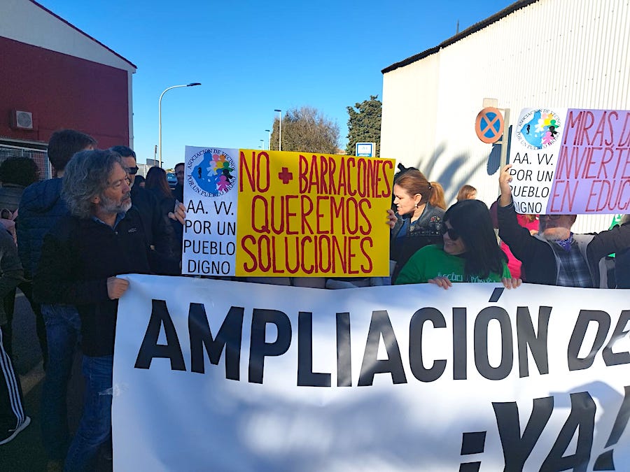 Protesta de los profesores del IES Tárraga Escribano