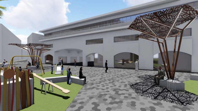 Imagen digital de cómo será la plaza del Ayuntamiento de Los Alcázares