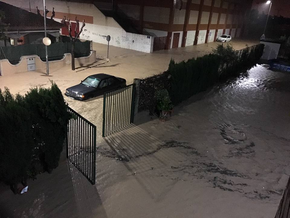 Imagen de las inundaciones de diciembre de 2016 en Los Alcázares
