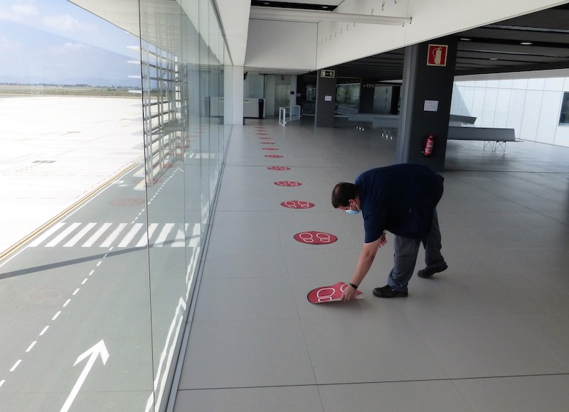 Aeropuerto de Corvera con medidas anticovid