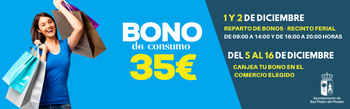Bono de consumo de 35 euros Ayuntamiento de San Pedro del Pinatar
