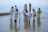 Protesta con extracción de algas del Mar Menor